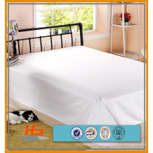 Folha de cama lisa branca de Microfiber / roupa de cama / folha superior